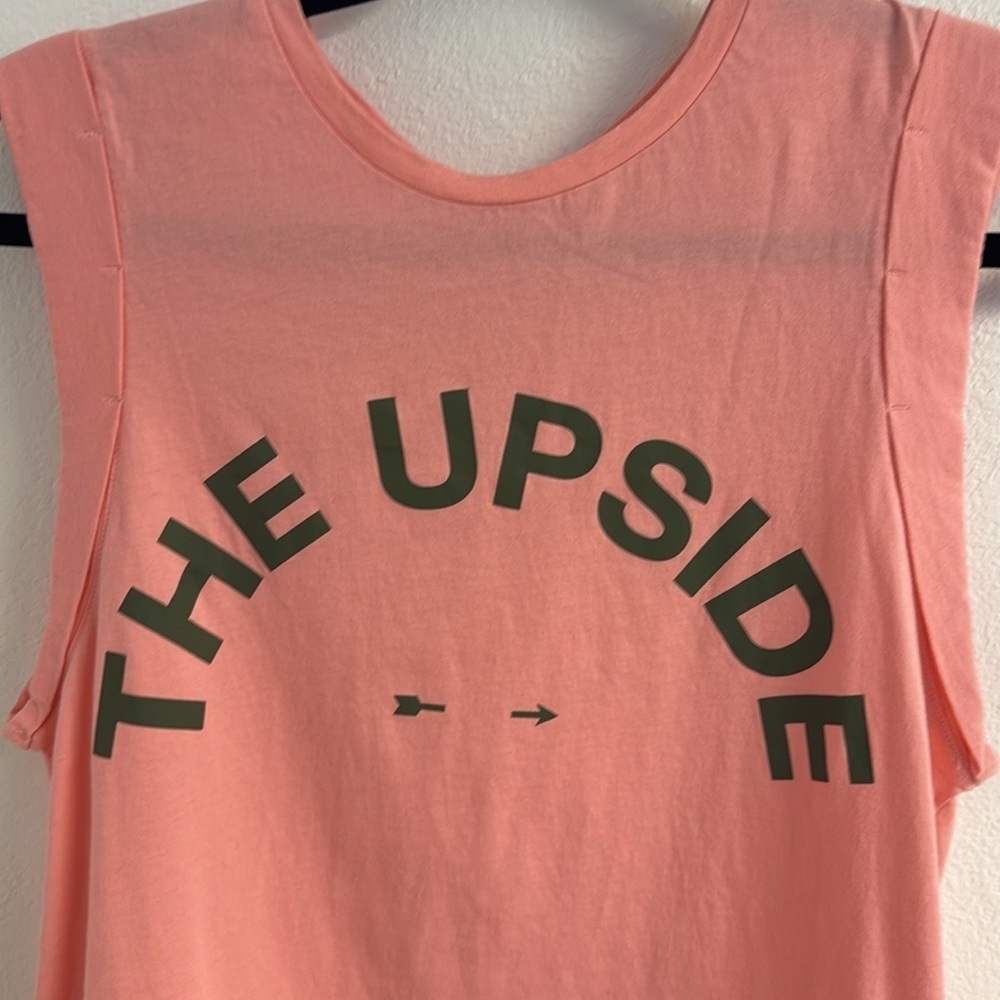 The Upside Pink Graphic Muscle Tank Organic Cotton Size 4 (US Small) - Picture 5 of 10